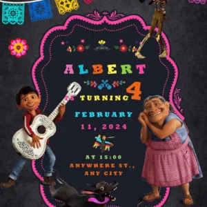 დაბადების დღის მოსაწვევი A-001