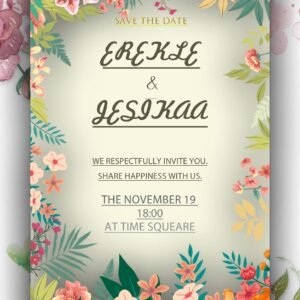 საქორწინო მოსაწვევი C-001